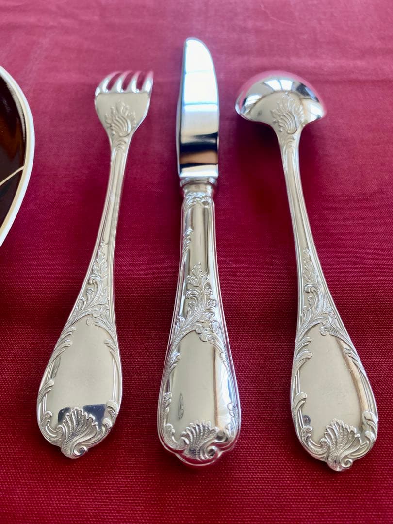 【やっぱりマルリー☆美品】クリストフル マルリー テーブルカトラリーセット