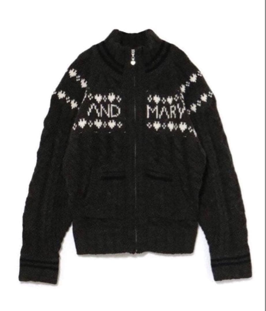 andmary Mary knit cowichan gray グレー