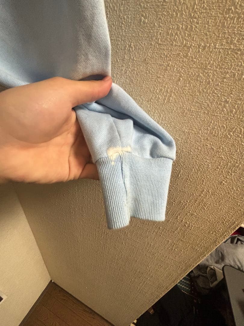 HELLSTAR ライトブルー パーカー‼️訳あり‼️