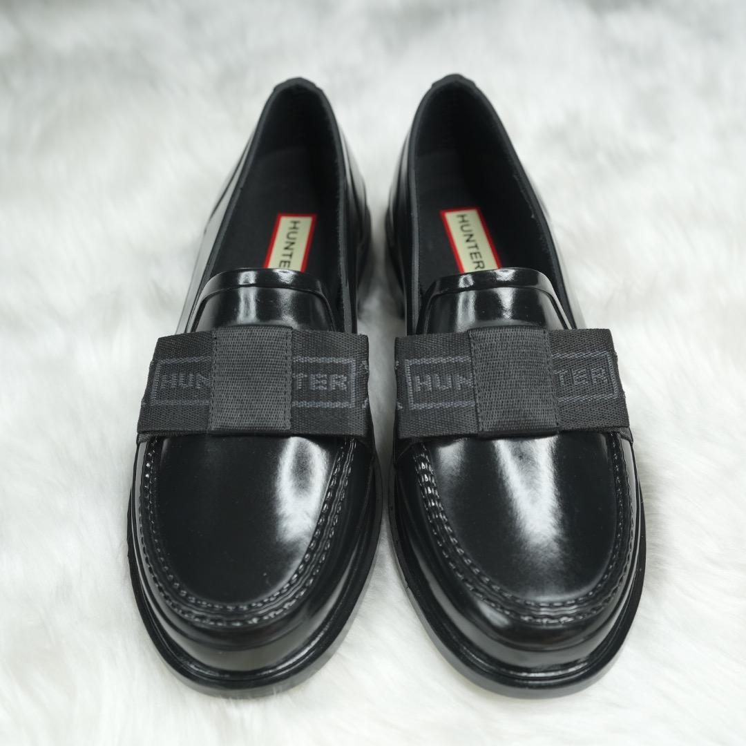 極美品✨HUNTER REFAIND BOW PENNY LOAFER 24