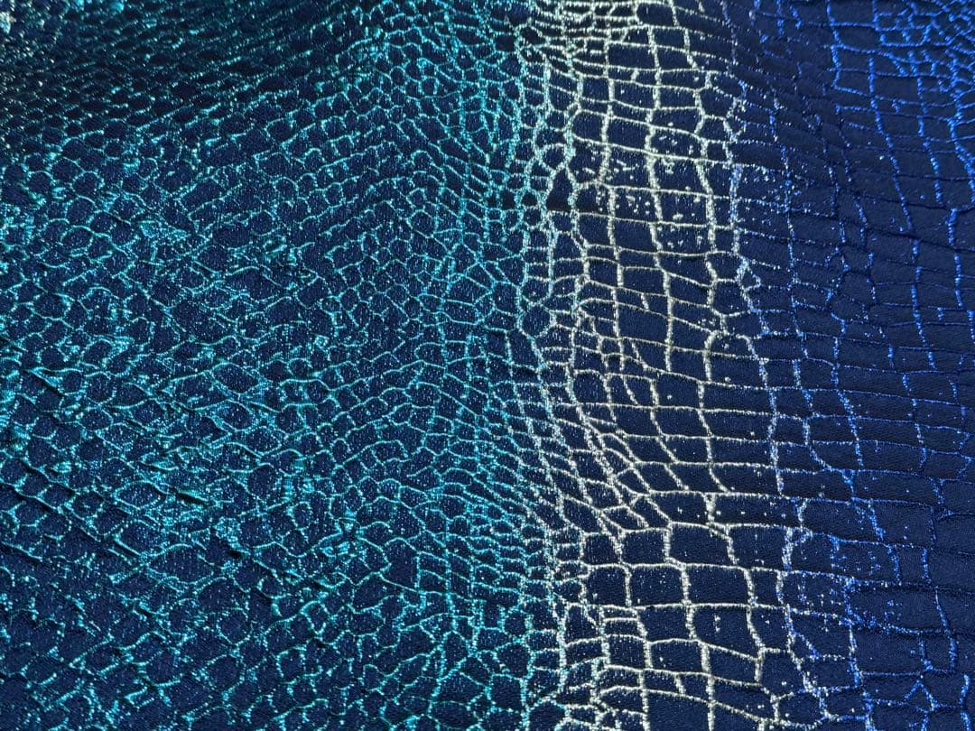 大人兵児帯【クロコダイル　ブルー】【スノーホワイト】　セット