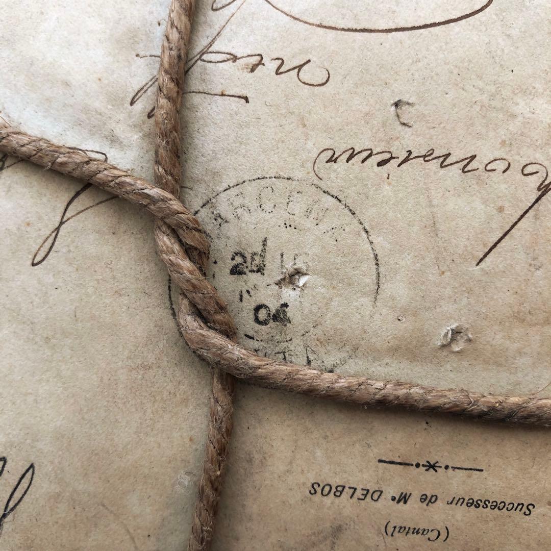 古い手紙束　公証人　アンティーク　フランス　ヴィンテージ　一点物　no.182