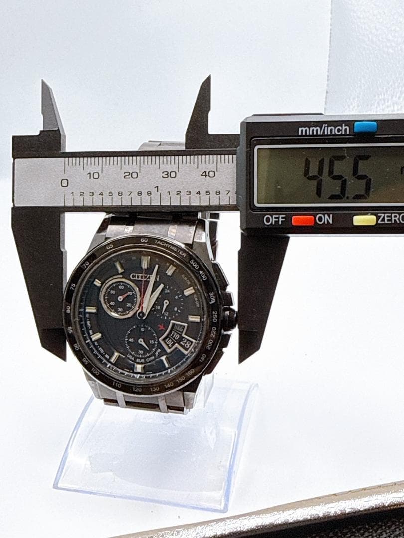 CITIZEN エコドライブ H610 電波ソーラー 動作品 メンズ腕時計