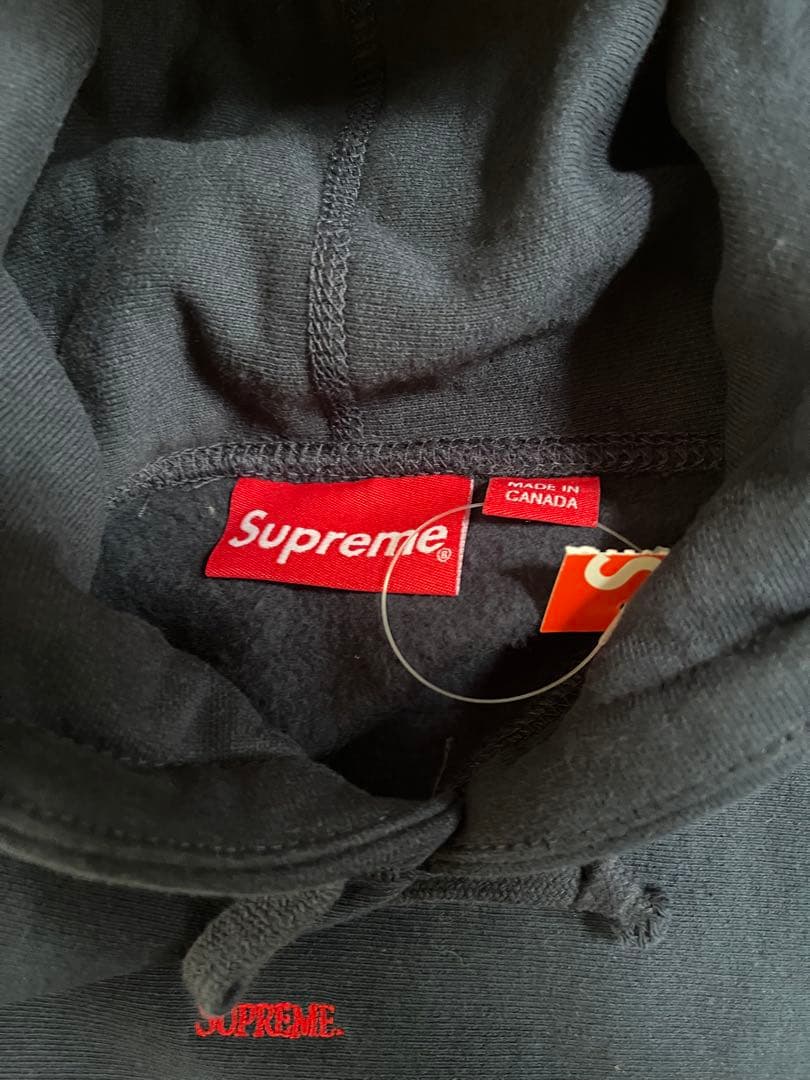 未使用 Supreme Micro Logo Hooded Sweatshirt
