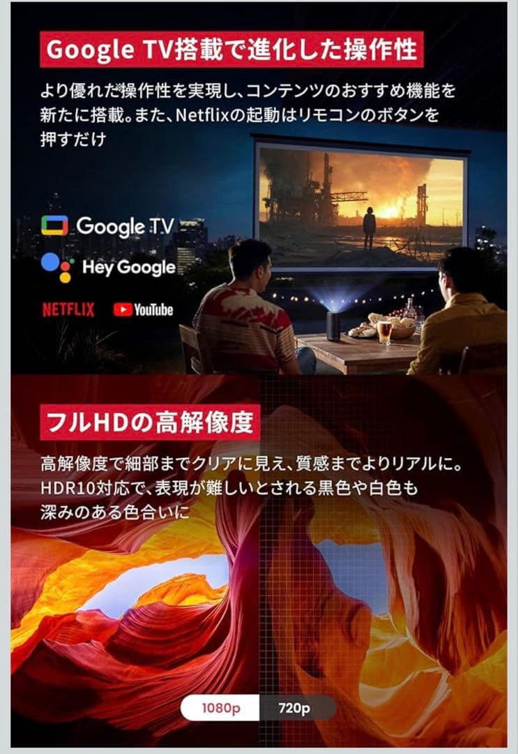 Anker Nebula Capsule 3 ＆ プロジェクター スタンド