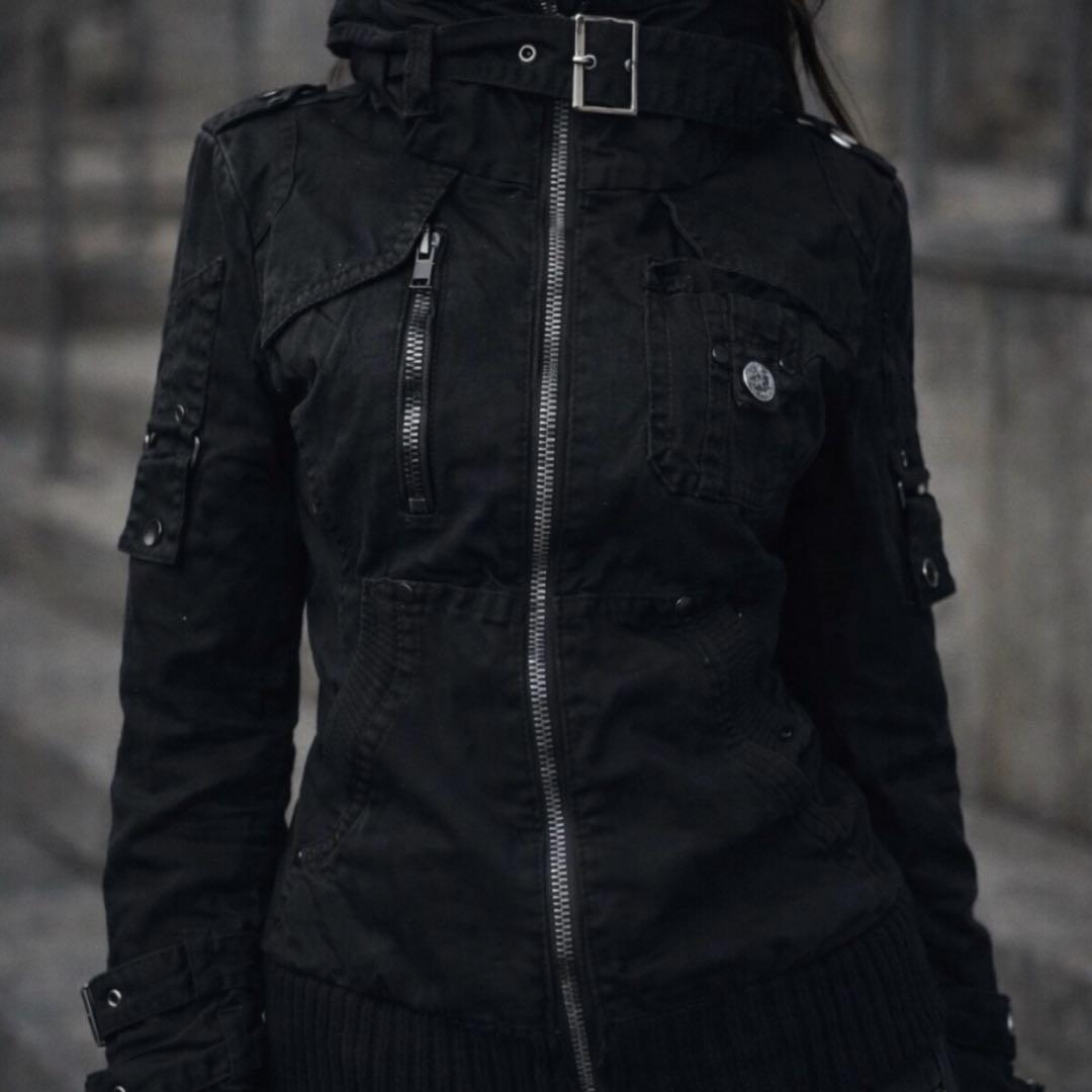yuiharu様y2k goth military Jacket archive
