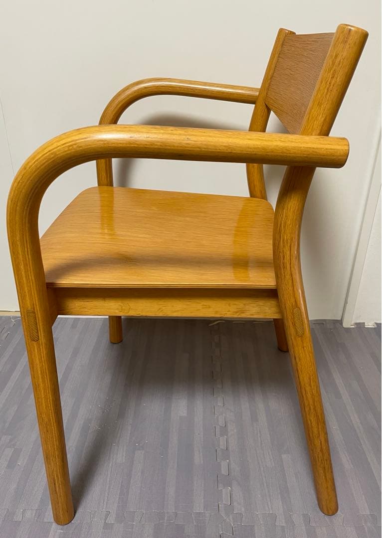 無印良品　オーク材　ダイニングアームチェア　購入前にコメントお願い致します