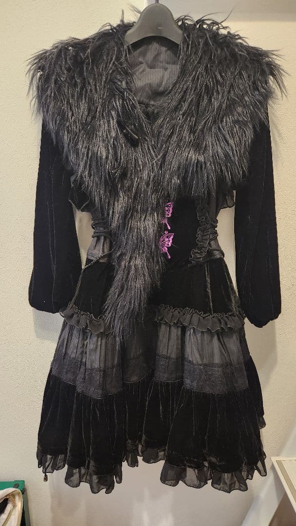 ALGONQUIN 別珍ジャンパースカート&ファーボレロ