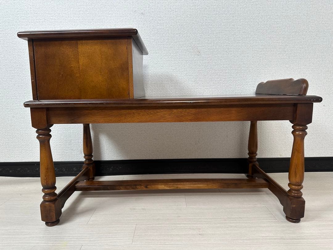 カリモク コロニアル テレフォンベンチ 電話台 花台 FAX台 ※i4-2※