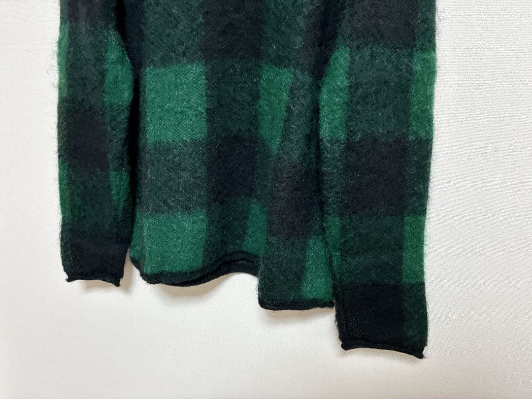 VALENTINOバレンティノモヘアチェックニットセータープルオーバーバレンチノ