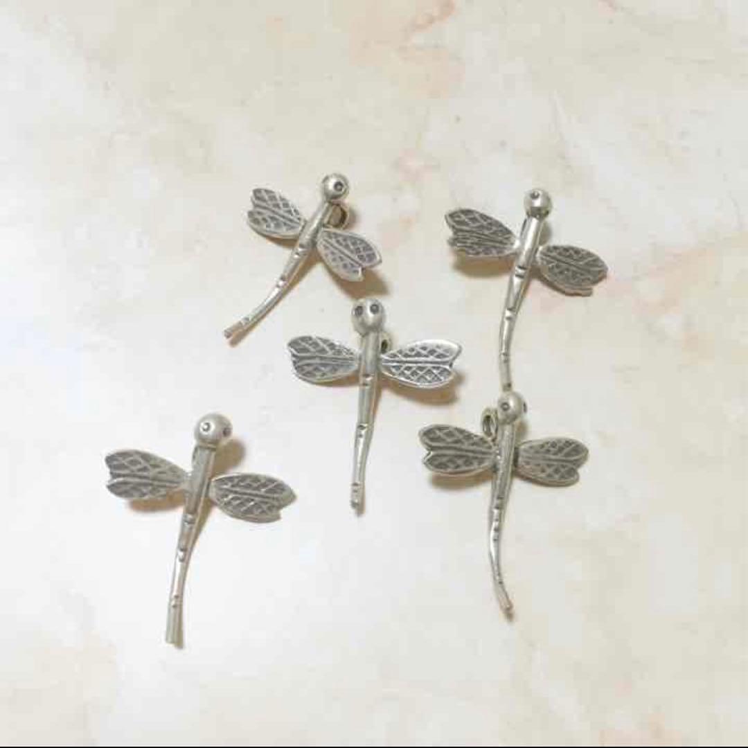 Taka　カレンシルバーチェーンブレスレット2点トンボ5個セット