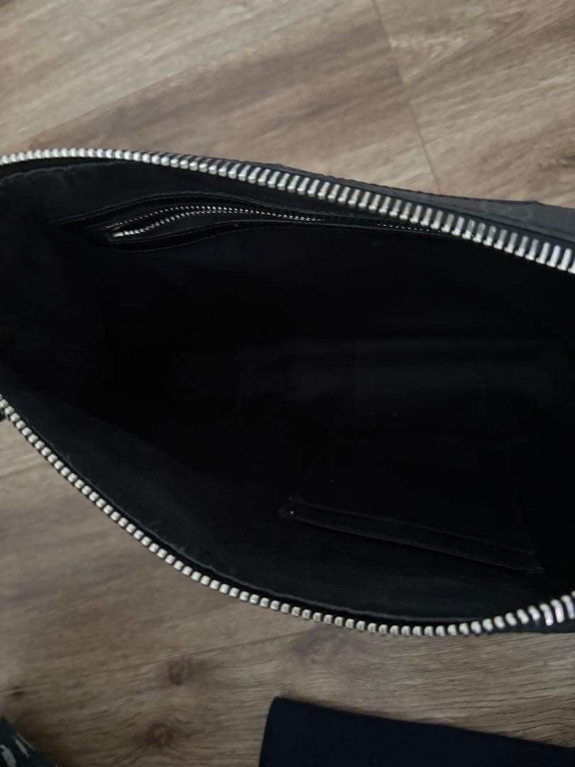 【美品】グッチ ショルダーバッグ レザー×PVC A4可 GG柄 シェリーライン