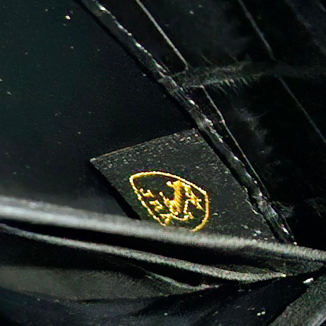 YOU　東京クロコダイル　マット　グランデ　ナイルクロコダイル　1枚革　黒