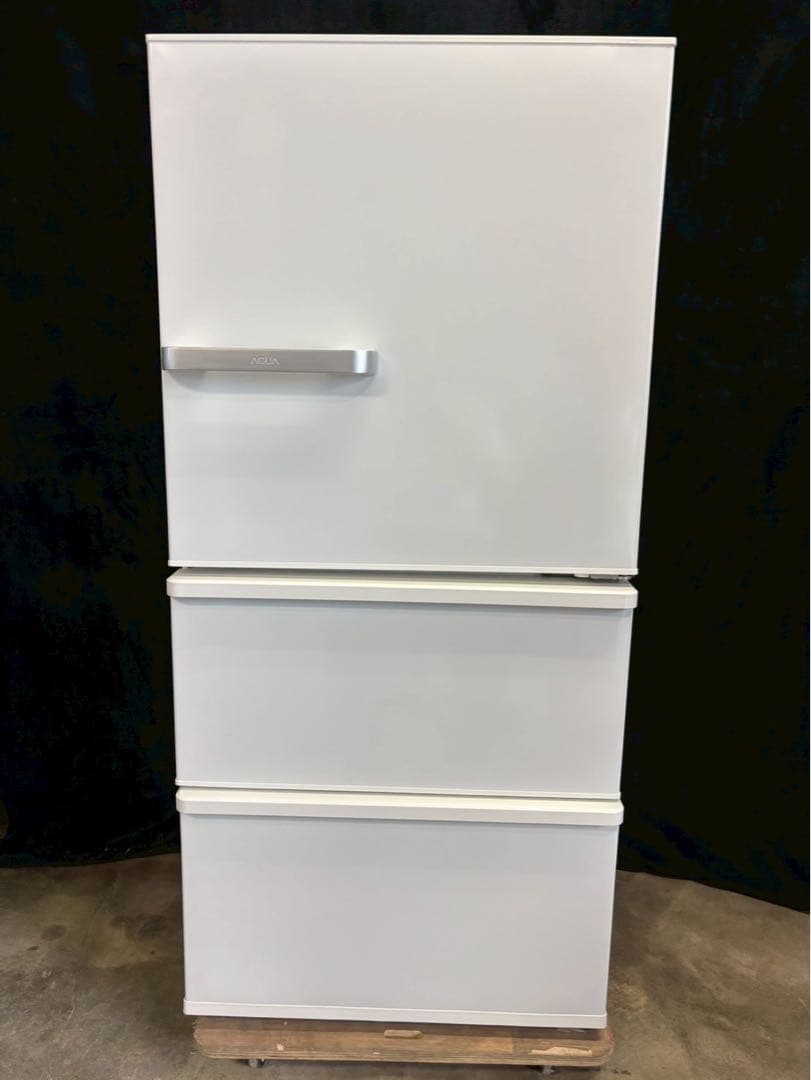 AQUA 3ドア冷蔵庫 AQR-SV24HBK(W) 2020年製 238L