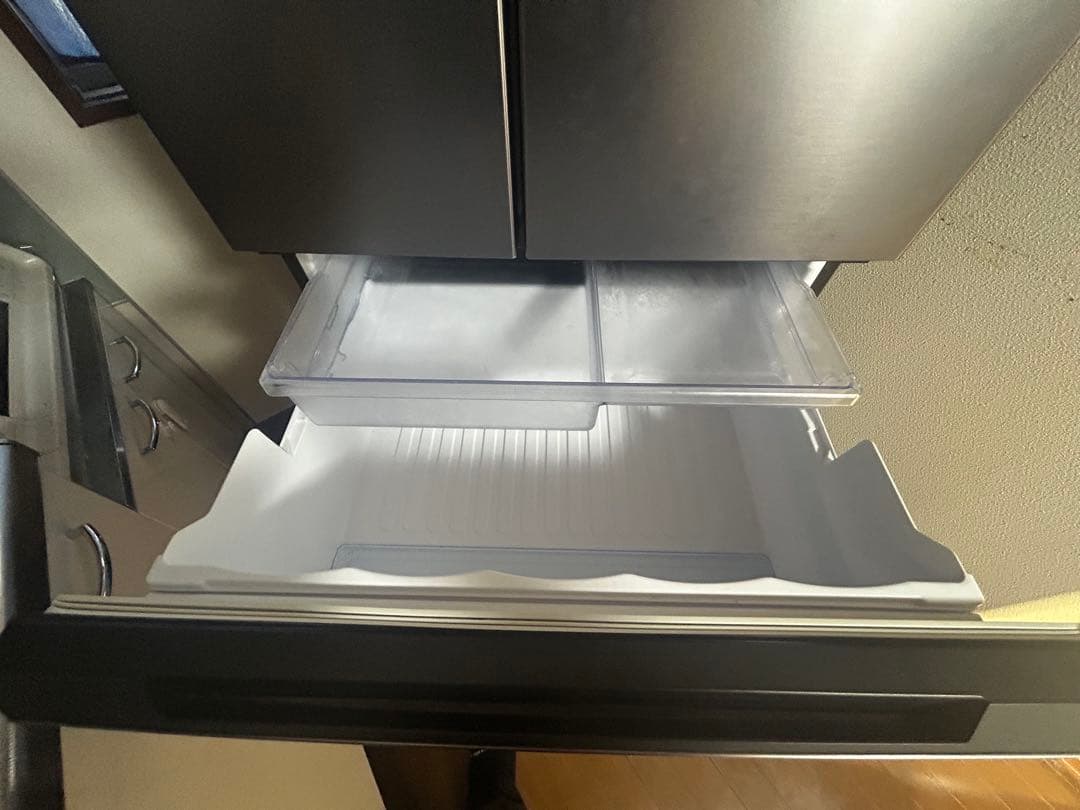 【美品】SHARP冷蔵庫 SJ-MF46M-H 457L(2024年製)送料込み