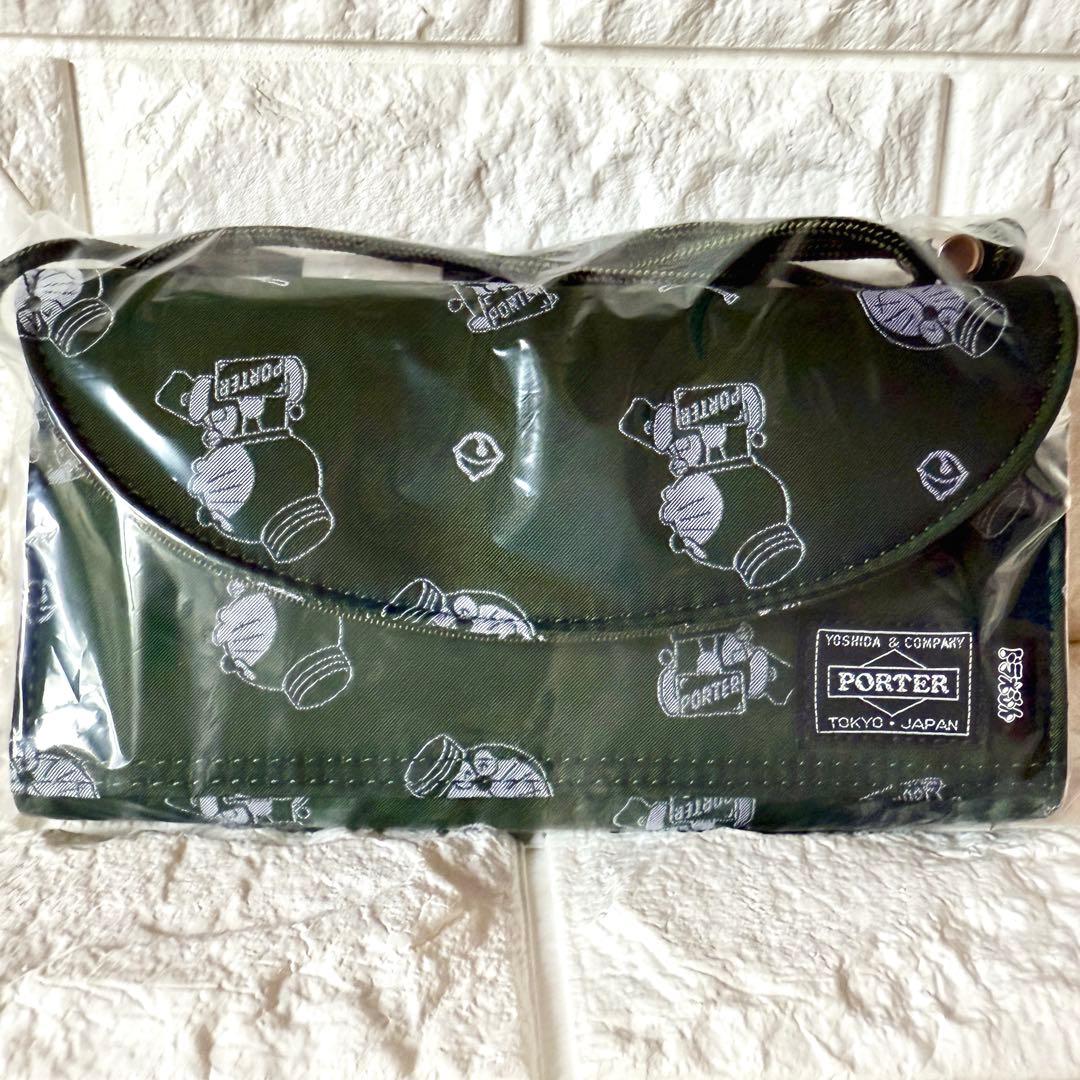 レア✨【未使用】PORTER ポーター ドラえもん 長財布 ロングウォレット 緑