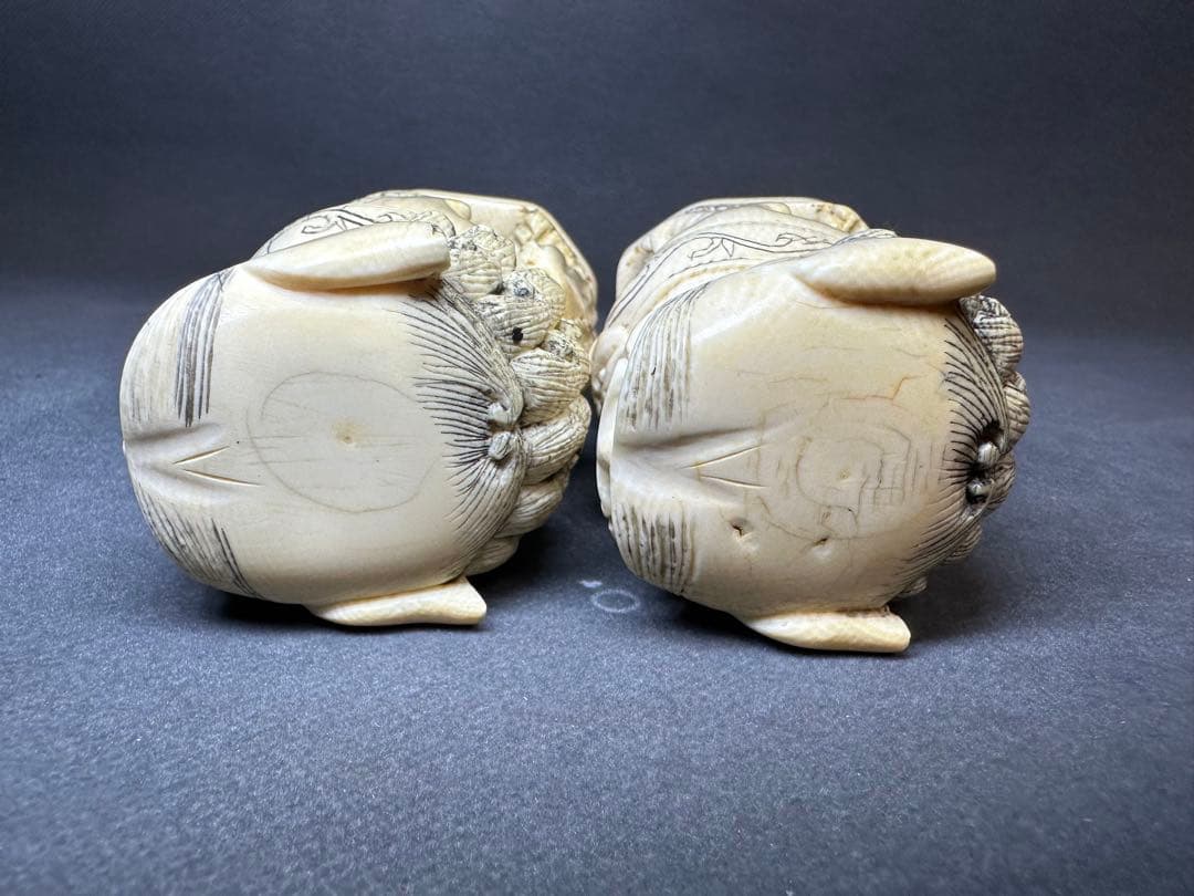 極上　置物　ライオン　獅子　　唐物　古美術品　 細密細工　骨董　アンティーク