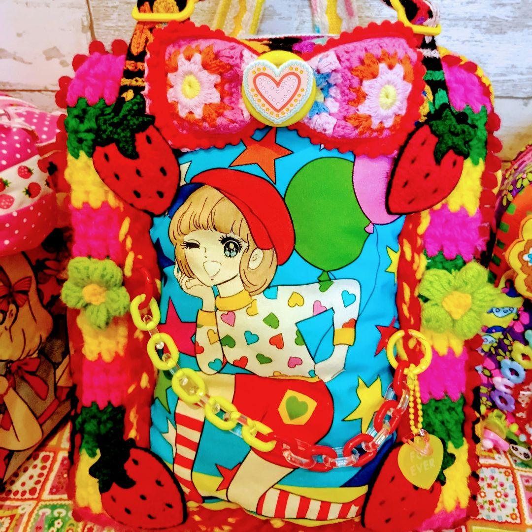昭和レトロおとめちっくアイドル♡ハンドメイドバッグ♡