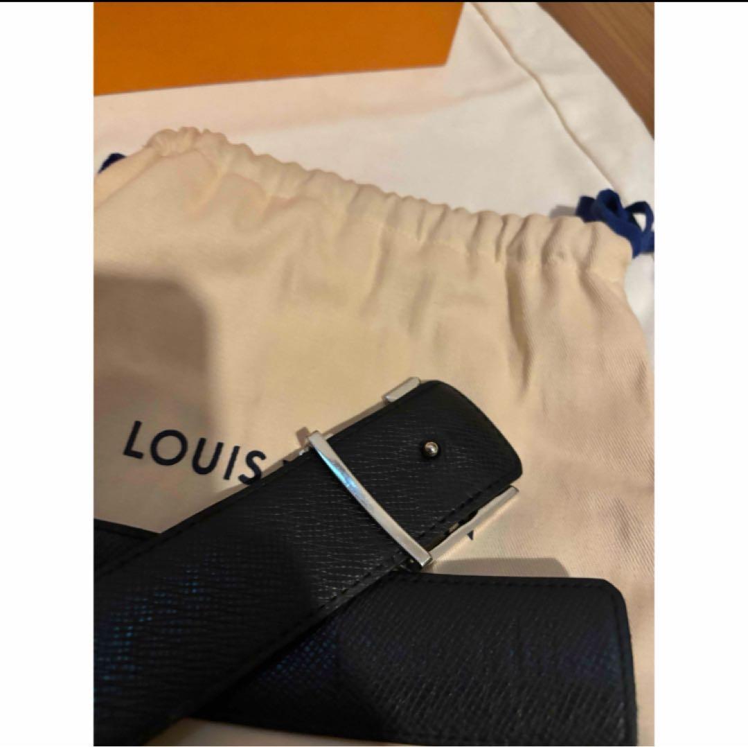 LOUIS VUITTON LVイニシャル ベルト モノグラム ブラック