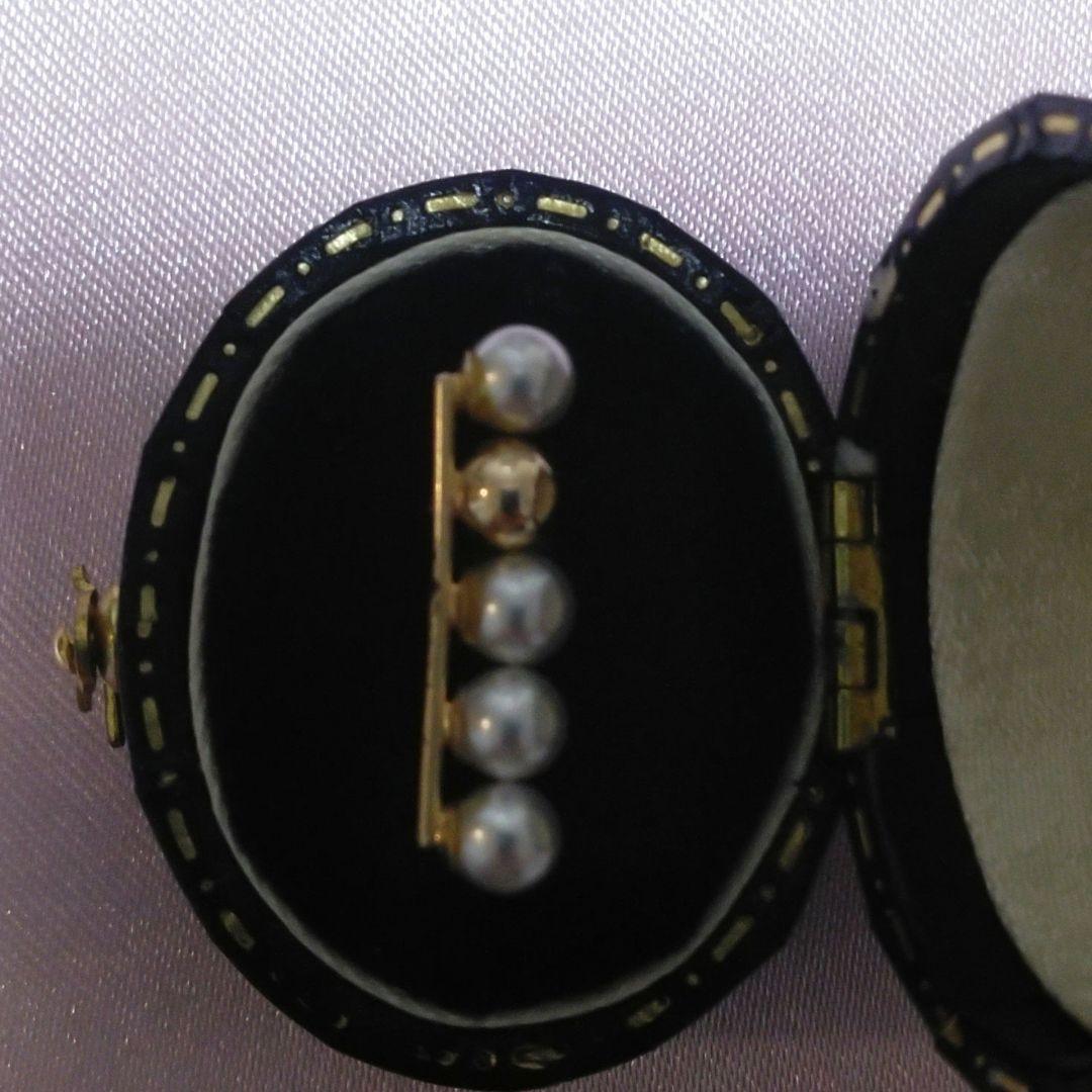 【※期間限定 最終お値下げ※】K10YGバー パールピアス【日本製フルオーダー】