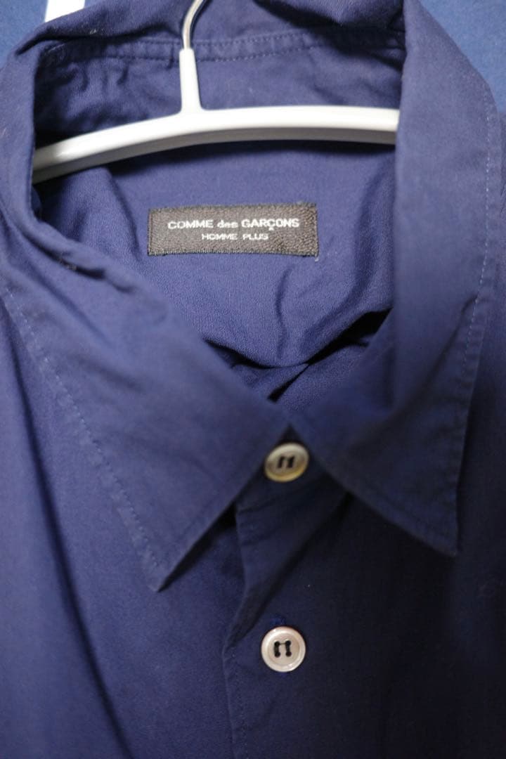 COMME des GARÇONS HOMME PLUS ネイビー長袖シャツ