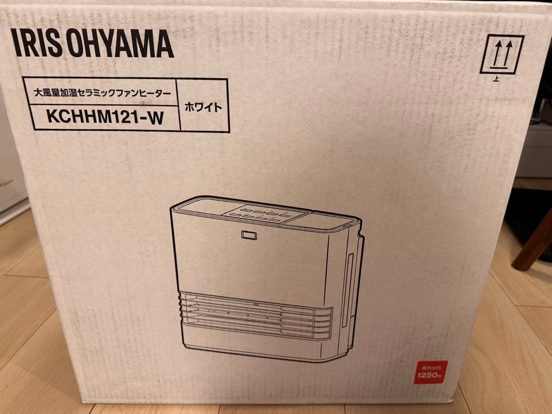 アイリスオーヤマ KCHHM121-W 大風量加湿セラミックファンヒーター