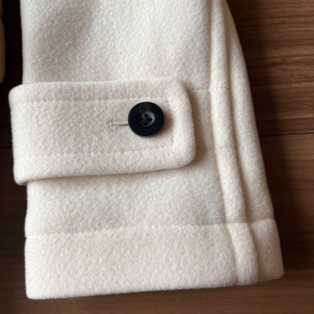 トゥモロランド MACPHEEウール ダッフルコート 36 オフホワイト