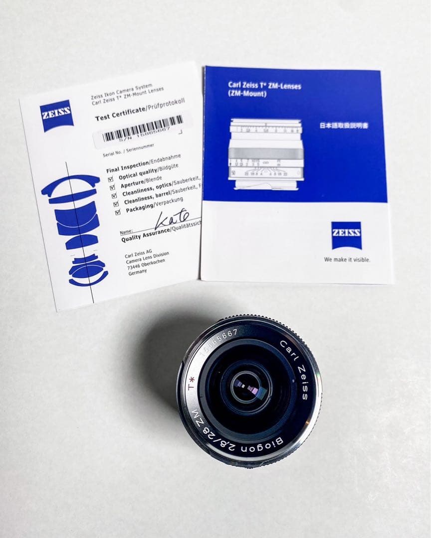レンズ(単焦点) Carl Zeiss Biogon T* 28mm F2.8 ZM Black