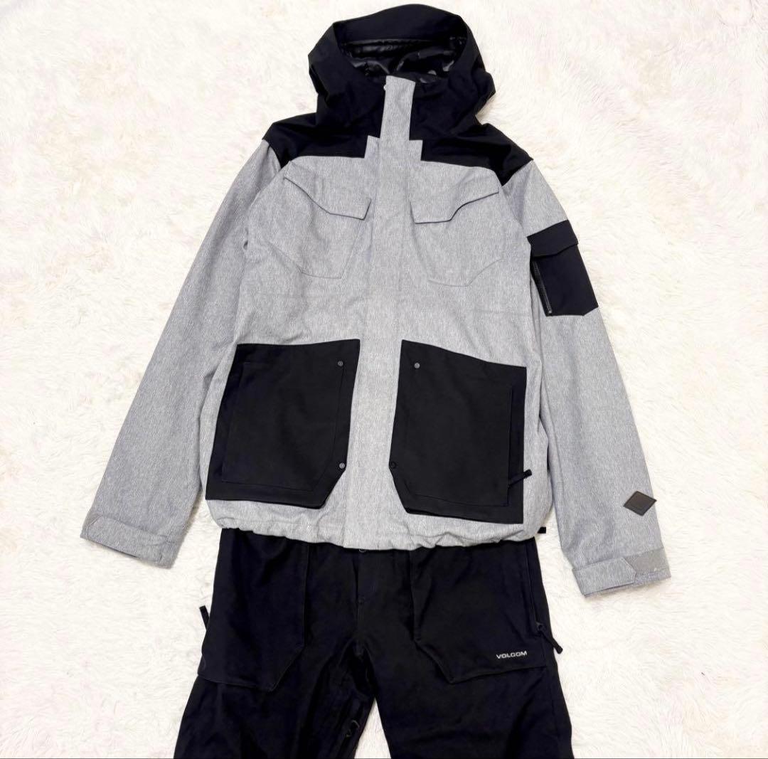 R*様 VOLCOM 上下セット XL L 耐水15K/10K スノーボードウェ