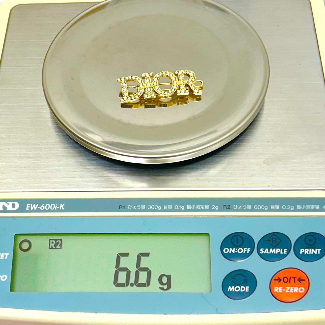 【新品同様】定価67000円 正規品 Dior ヘアクリップ バレッタ ゴールド