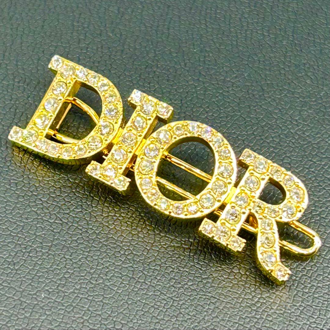 【新品同様】定価67000円 正規品 Dior ヘアクリップ バレッタ ゴールド