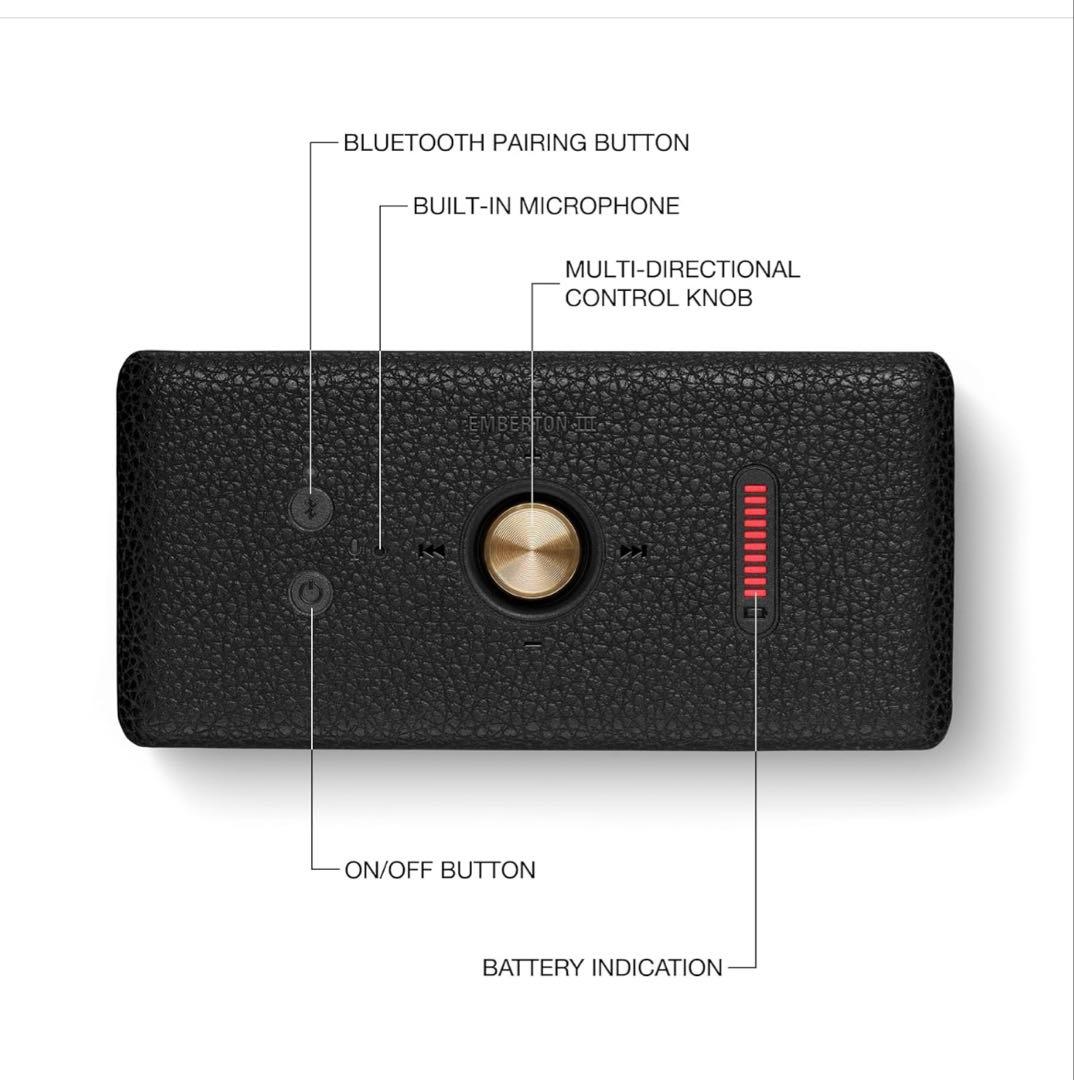 Marshall ワイヤレススピーカー ブラック