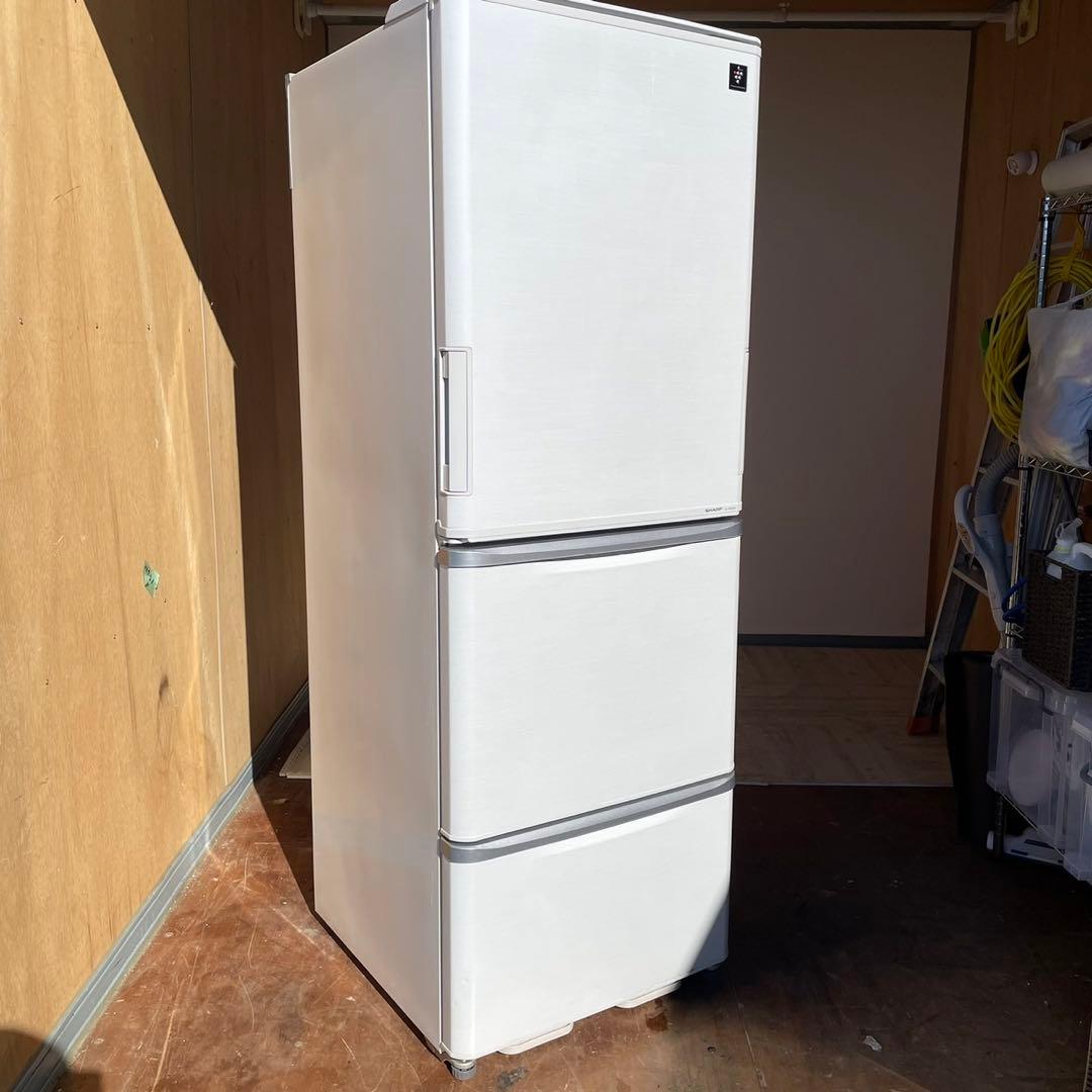 送料設置無料　両開き　3ドア冷蔵庫　SHARP 自動製氷機付