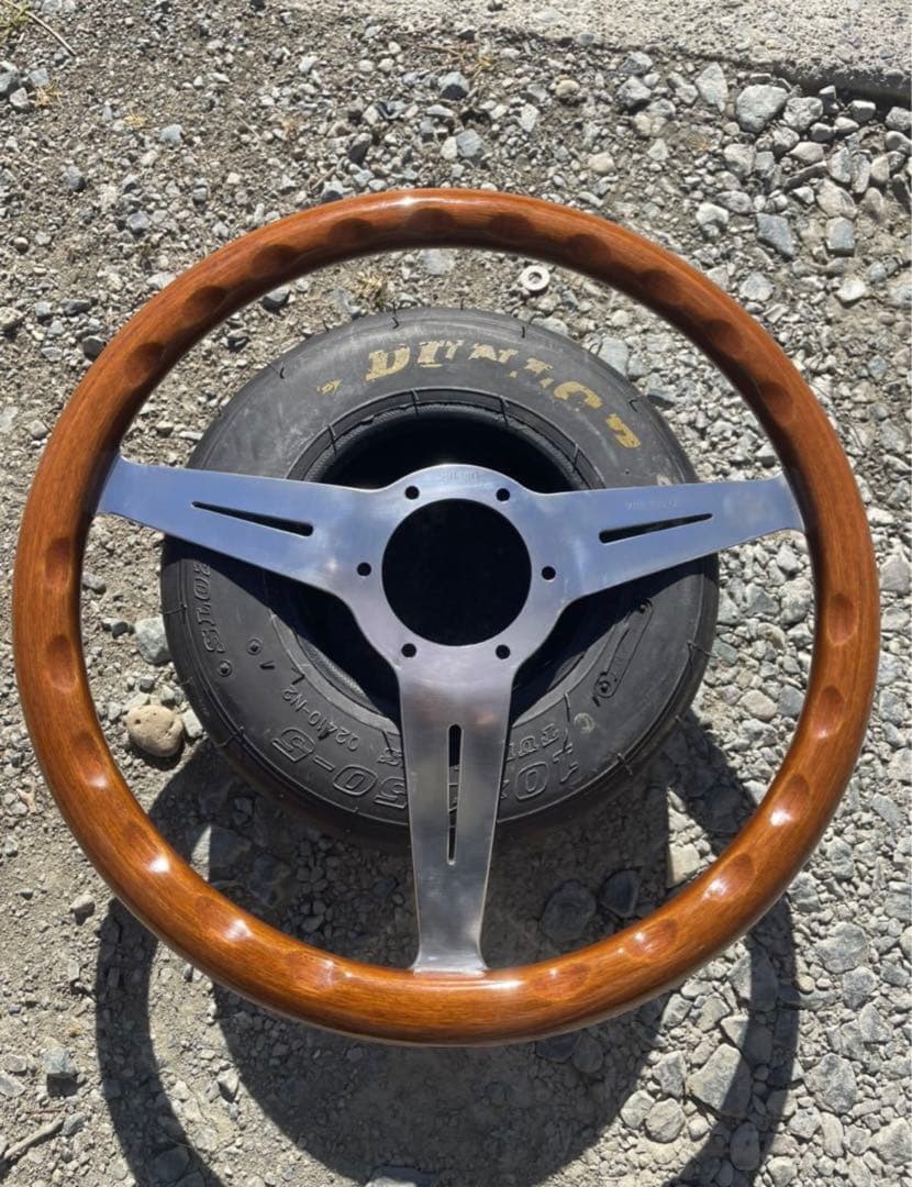 当時物 NARDI ナルディクラシック ウッドステアリング 36π