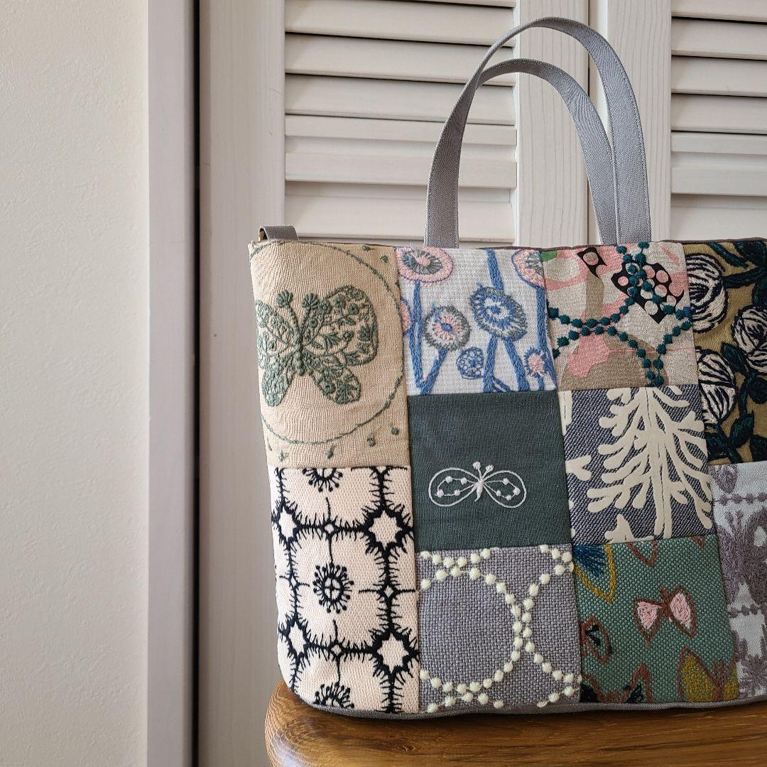 ミナペルホネン　ハンドメイドバッグ・11