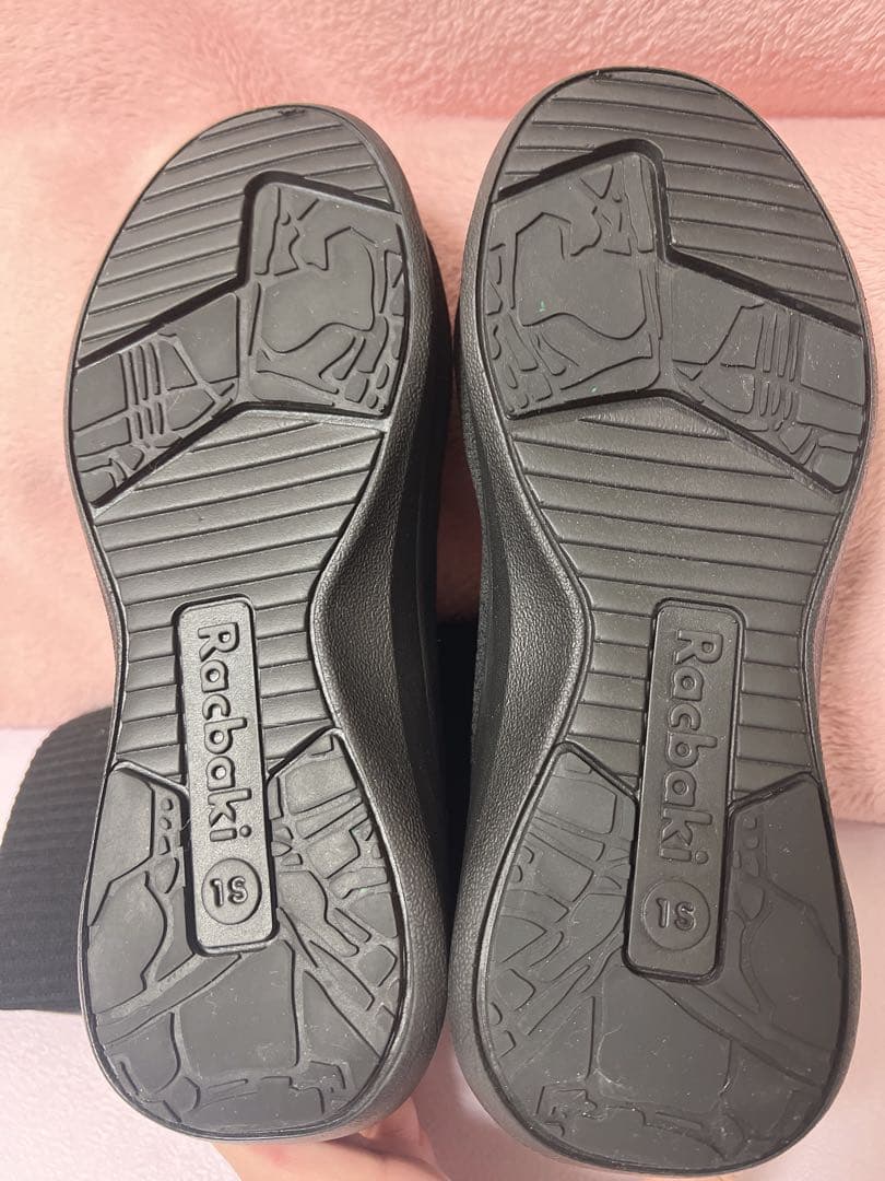 【Sサイズ】ラクバキ ニットブーツ ブラック【試着のみ】