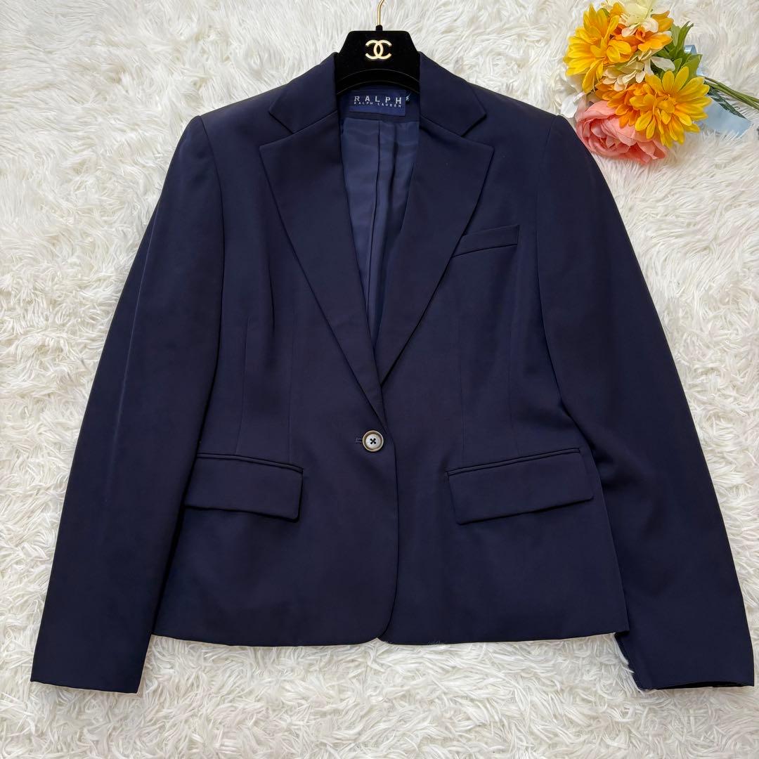 ラルフローレン　セットアップ　スーツ　パンツ　テーラードジャケット　ネイビー系