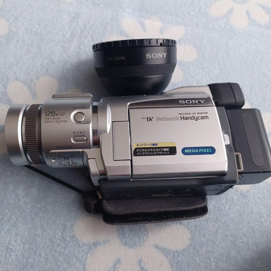 Sony ビデオカメラ 一式「お得なジャンク品扱いセット」ソニー望遠レンズ付き