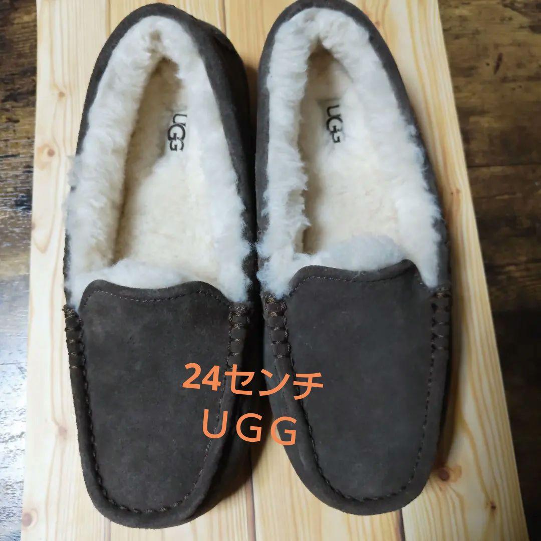 UGG ブラウン スエード モカシン