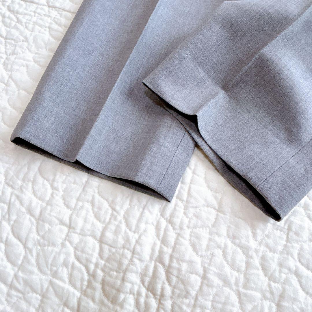 セオリー TAILOR LANAI パンツスーツ セットアップ ノーカラー L