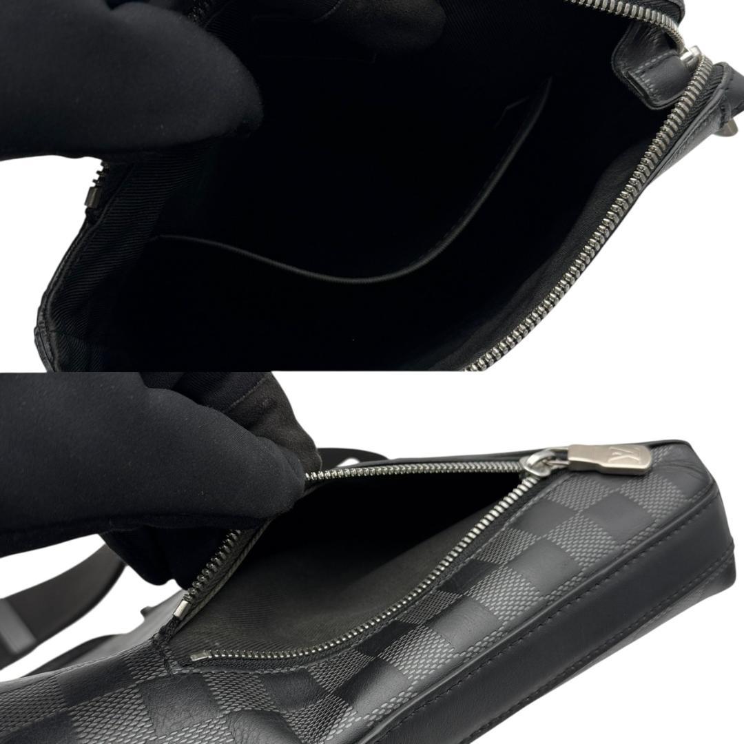 【極美品】ルイヴィトン ダミエアンフィニ ディスカバリーメッセンジャーPPM 黒