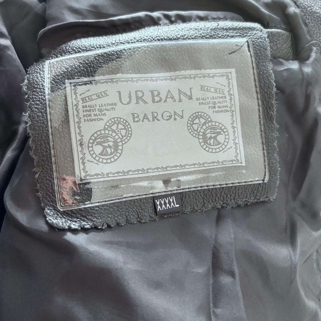 美品✨4XLキングサイズ URBAN BARON ダブル ライダースジャケット