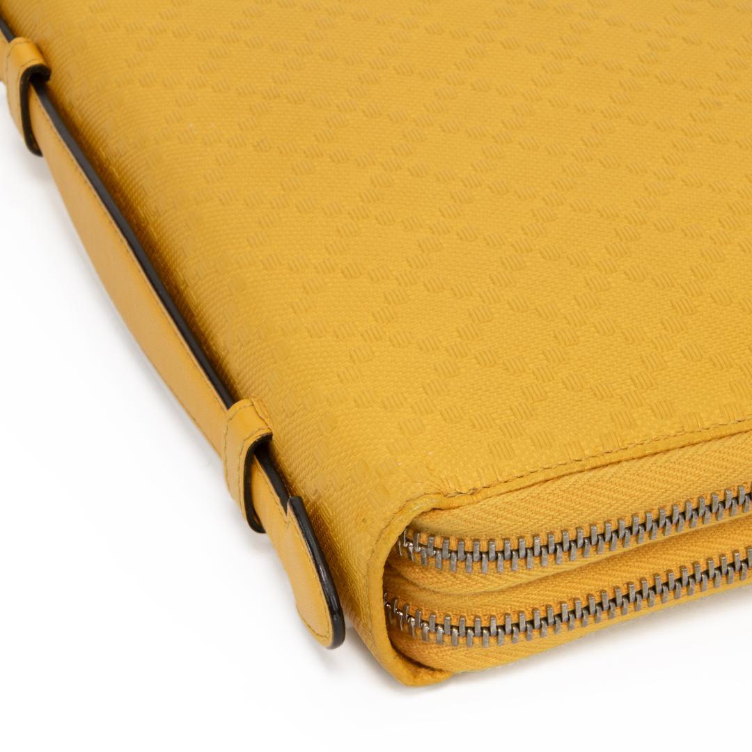 本物 グッチ 長財布 ダブルファスナー メンズ レディース ディアマンテ 黄色