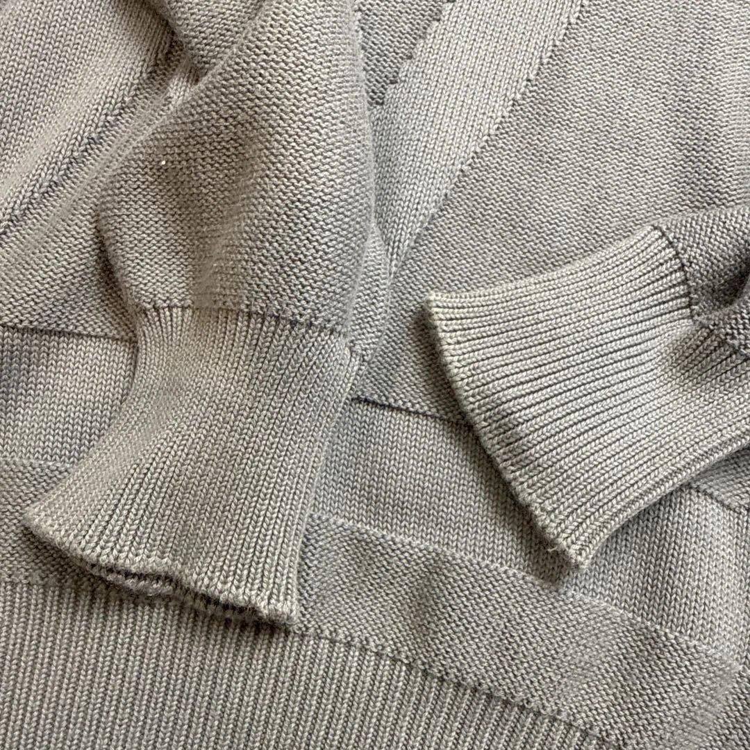 ルイヴィトン　LVロゴニット　グレー　Mサイズ相当