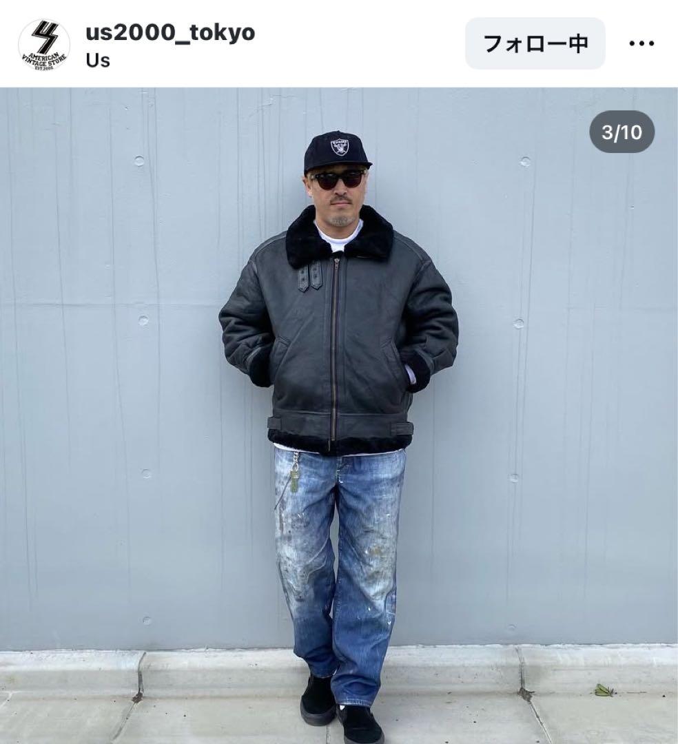 us 三軒茶屋　山田蓮　山田レン　b-3 ボンバージャケット　フライトジャケット
