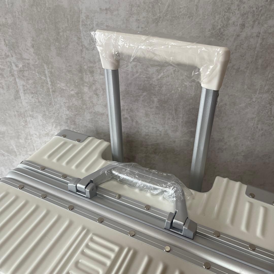 [Vilgazz] キャリーケース TSAロック 4-7泊 M 58L ホワイト