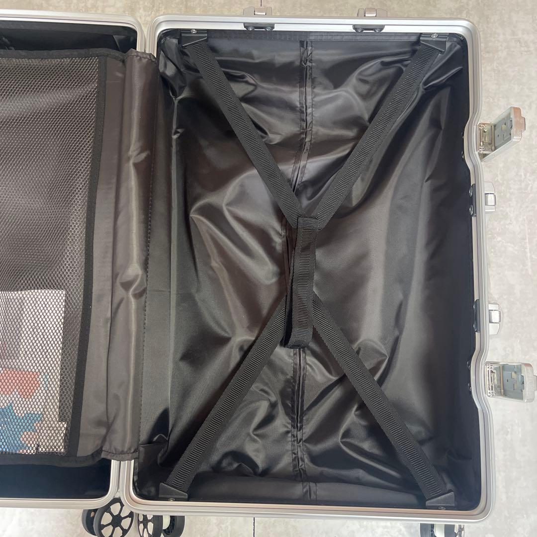 [Vilgazz] キャリーケース TSAロック 4-7泊 M 58L ホワイト