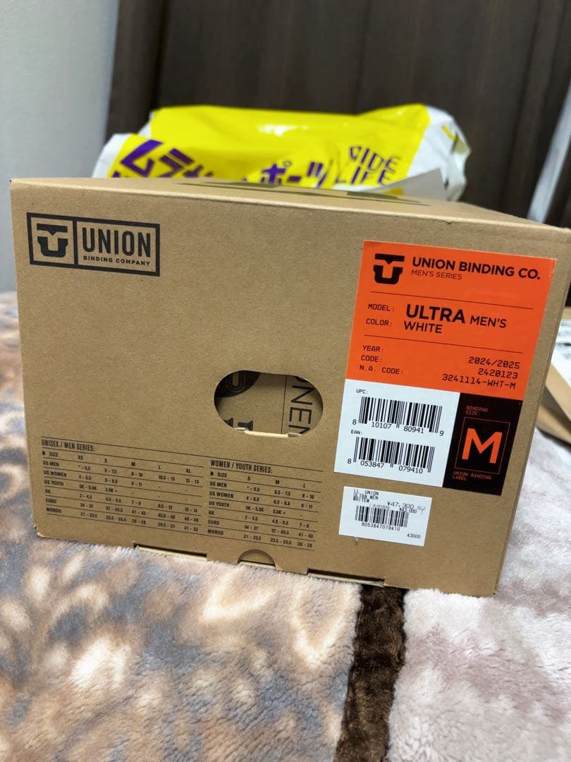 UNION ULTRA メンズ ビンディング ホワイト M