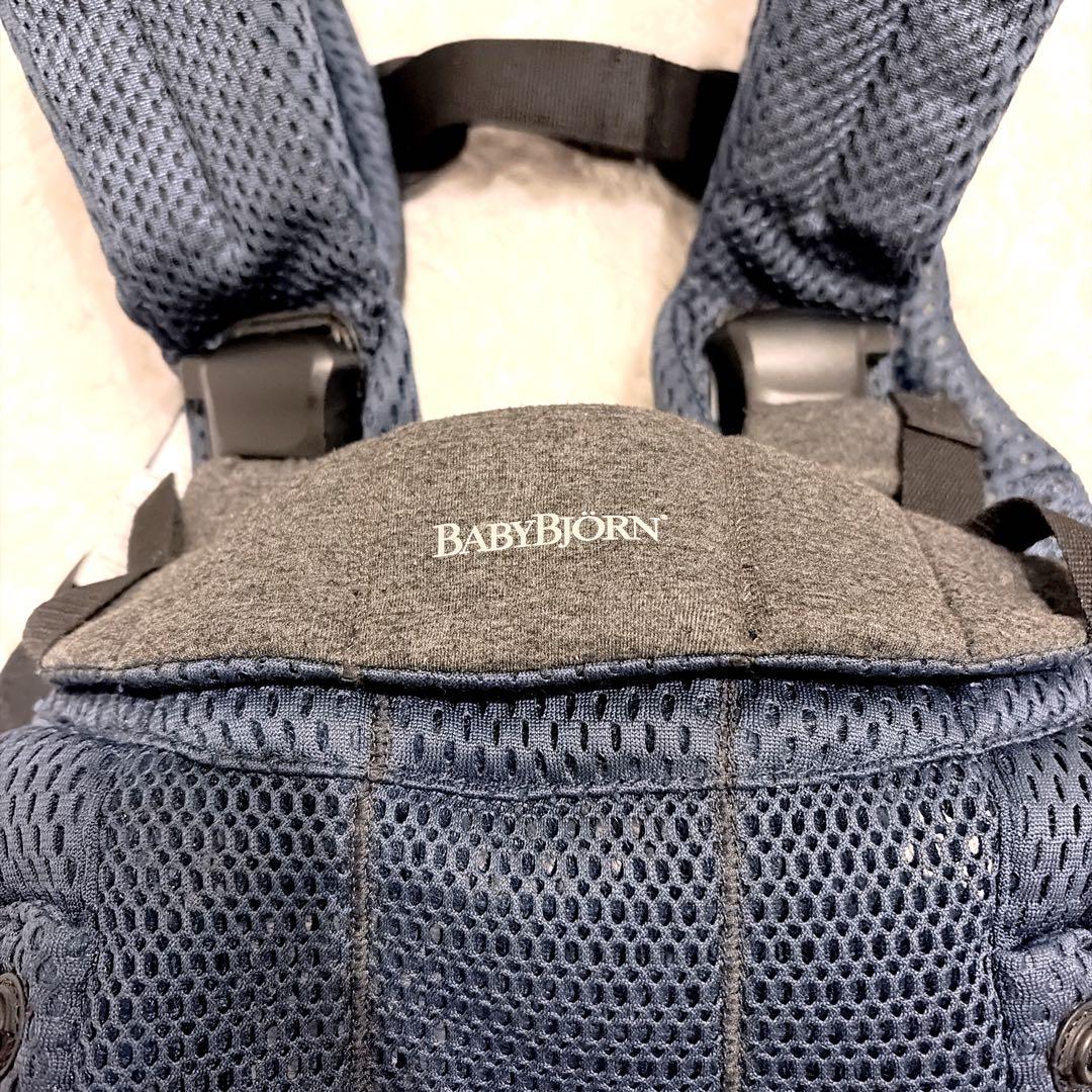 最上級モデルベビービョルン 美品✨ハーモニー ネイビーブルー メッシュ 抱っこ紐