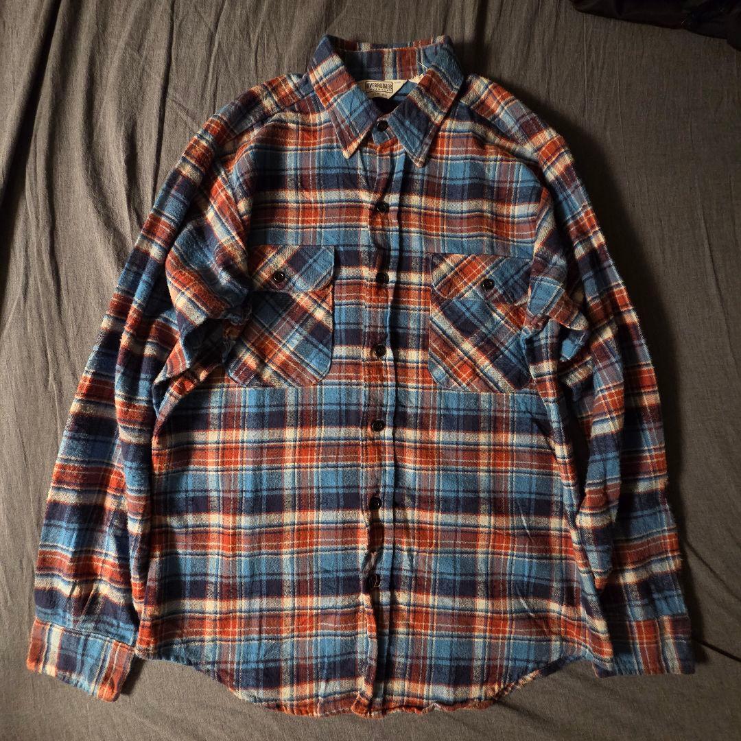 80s USA製 FIVE BROTHER ネルシャツ サイズM